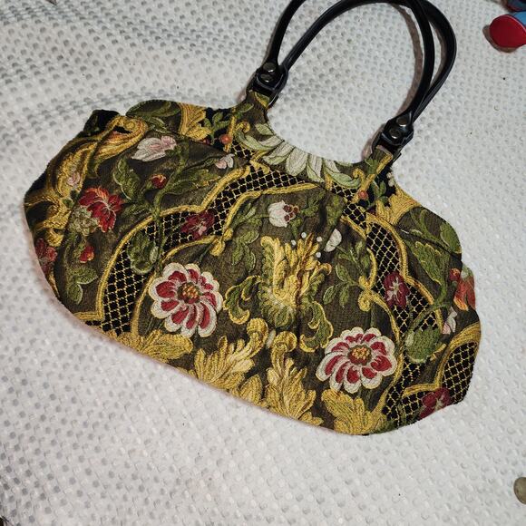 TALBOT TAPESTRY COLORFUL SATCHEL BAG - Picture 5 of 7